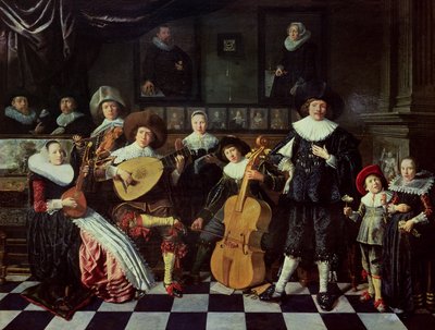 Family Making Music by Jan Miense Molenaer